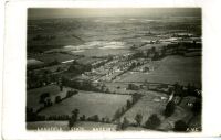 Black and white aerial photograph of Langfield Estate, Nazeing