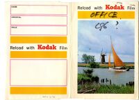 Coloured wallet for holding developed photographs