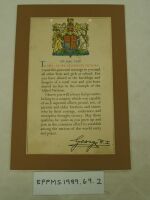 Childs Victory Message<br>Document
