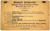 Victory Souvenir Programme<br>Document