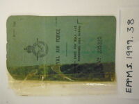 Royal Air Force Identity Card, 1940<br>Document<br>Id Card