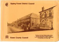 Programme for the opening of the New Waltham Abbey Library, Wednesday 14th May 1986