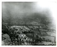 Black and white aerial photograph